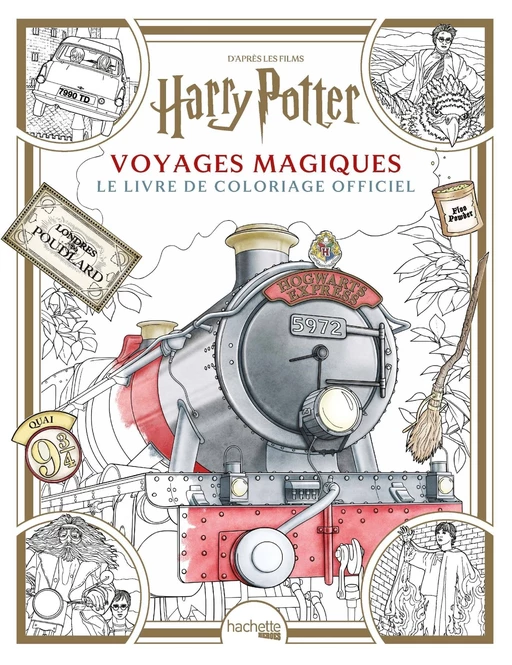 Coloriage Harry Potter  - Voyages Magiques -  - Hachette Heroes