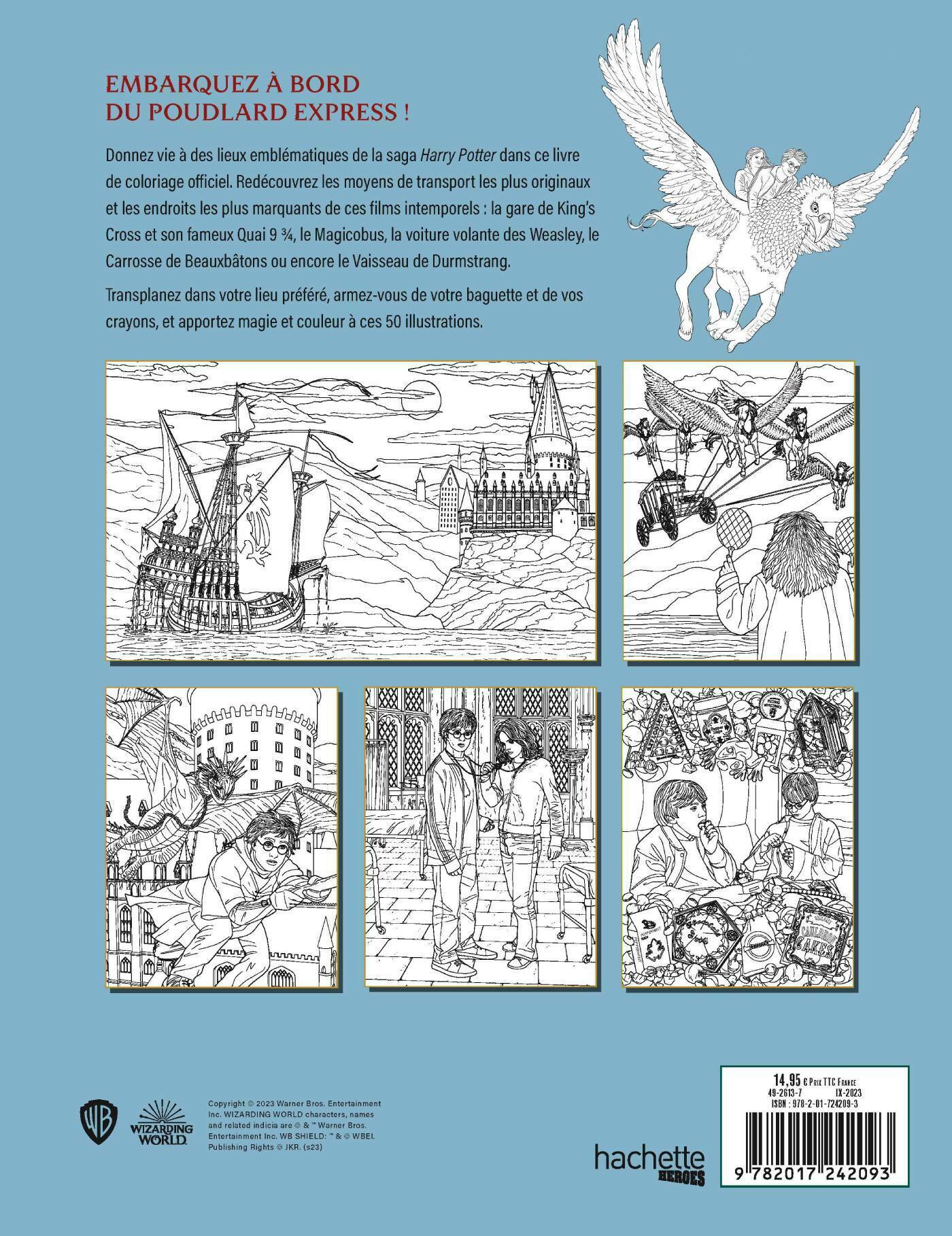 Harry Potter Créatures magiques : Livre de coloriage [ Coloring Book ]  (French Edition)