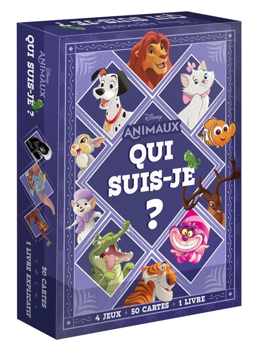 DISNEY ANIMAUX - "Qui suis-je ?" - Boîte de jeu de cartes -  - Hachette Jeunesse Collection Disney