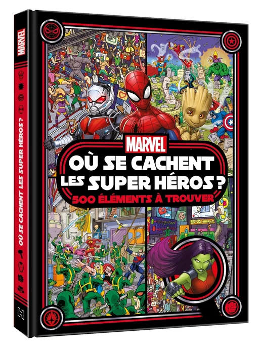 MARVEL - Où se cachent les Super Héros ? 500 éléments à trouver - Cherche et trouve -  - Hachette Jeunesse Collection Disney